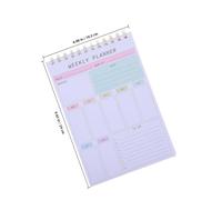 Kichvoe Undated Weekly Planner Notepad and Daily Task Tracking with Spiral Binding Portable Task Checklist Elegant Minimalist Design Paper and Iron Materials for Office and Home Use