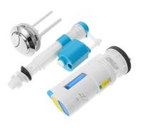 Kichvoe Universal Toilet Fill Valve and Dual Flush Conversion System Kit with Abs Material for Old-Style Toilets Convenient Operation
