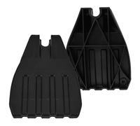 Kichvoe Universal Wheelchair Footrest Replacement Parts 2pcs Made of Sturdy Pp Material with Support Pole Design Provides Comfortable Foot Pedal Suitable for 19mm Diameter Tube