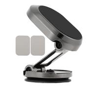 Kichvoe Vehicle Phone Mount Magnetic Car Phone Holder Stable Holding Anti-drop Silicone Alloy Simple Style Beautiful Generous