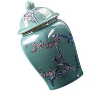 Kichvoe Vintage Ceramic Tea Canister with Airtight Lid, Smooth Surface for Freshness, Retro Shape for Kitchen Storage and Home Use