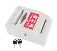 Kichvoe Wall-mounted Lockable Suggestion Box with Secure Lock and Slot, White Plastic Abs Mailbox Organizer for Newspapers and Letters, for Home and Outdoor Use with Sleek Minimalist