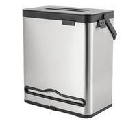 Kichvoe Wall Mounted Trash Can Garbage Container with Paper Towel Slot and Sturdy Construction for Bathroom and Kitchen