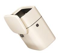 Kichvoe Wall Mounted Waste Bin 12L Hanging Trash Can with Lid for Kitchen and Bathroom Family Use Nail-Free Installation Cream White