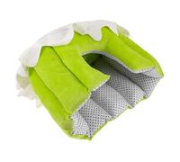 Kichvoe Warm Winter Small Animal Hideout Bed for Rabbits and Hedgehogs, Semi-enclosed round Fabric Snuggle Hut Nobottom Structure, Easy Cleaning Cozy Hideaway for Cold Seasons