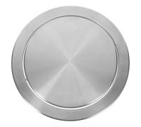 Kichvoe Waste Bin Lid Recessed Embedded Design Stainless Steel Swing Practical Functionality Easy Installation, Fits 21.5-24cm Opening for Kitchen Countertop and Hotel Rooms