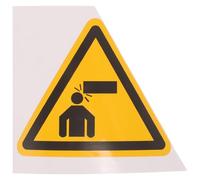 Kichvoe Watch Your Head Safety Sign Low Overhead Warning Sticker Self Adhesive Triangle Caution Decal 10x10cm for Industrial Machine Safety