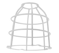 Kichvoe White Iron Detector Protector Cage Fire Alarm Protector Sleek Modern Design Sturdy Comprehensive Protection for Commercial and Hotel Use