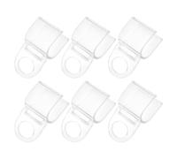 Kichvoe window shade clips 6pcs Plastic Roller Shade Clips with U-shaped Design for Curtains Easy Installation Home Decor