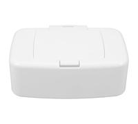 Kichvoe Wipes Dispenser Box Plastic Wipe Holder White Portable for Nursery Room and Indoor Use One-Handed Operation Design