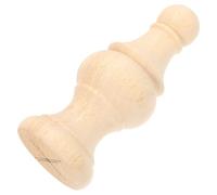 Kichvoe Wood Carving Decorative Cylindrical Head for Bed Post Finials Crafted from Unfinished Wood Finials for Home Accessories Decoration These Wooden Curtain Add Elegance to Staircase