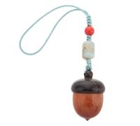 Kichvoe Wooden Acorn Pendant Keychain Cute Charm Keyring with Natural Texture, Phone Strap for Christmas and Handbag Decoration for Bag Accessories and Phone Charms