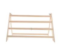 Kichvoe Wooden Chicken Perch Stand for Chicks Chick Roosting Bar with Ramp for Brooder and Backyard Poultry Habitat