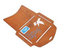 Kichvoe Wooden Envelope Maker Template Stencil Ruler Hollowed Cutting Dies for Crafting Scrapbooking and Projects for Family and