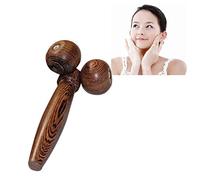 Kichvoe Wooden Face Massage Tool for Face and Legs Hand Held Manual Promotes with Coffee Wood Material Beauty Massager for Skin Care