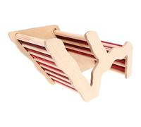 Kichvoe Wooden Hamster Hiding Place with Ladder for Exercise and Play, Multi-purpose Small Pet House for Hamster Training and DIY Decoration