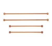 Kichvoe Wooden Hanging Rod for Tapestry 4 Pack, 60cm/24in, Easy Installation for Wall Display, Macrame and Tapestries