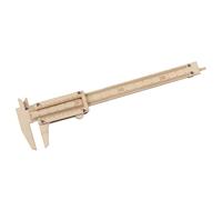 Kichvoe Wooden Precision Calipers Ruler for DIY Crafts Measuring Tool Small Woodworking Straight Scale Rulers for School and Art Projects