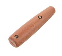 Kichvoe Wooden Replacement Spatula Handle for Kitchen Utensils with Anti-scalding Feature and Easy Installation, Beige Colour, Suitable for Spatula and Cooking Spoons, 60mm Hole Distance