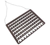 Kichvoe Wooden Wall Mounted Earring Holder with Dangle Necklace Storage Shelf and Bracelet Display Rack, Low Maintenance and Easy Access Jewelry Organizer for Home Decor and Bedrooms