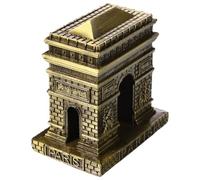 Kichvoe World Architecture Model Arc De Triomphe Sculpture, Antique Green Bronze 8.5cm Landmark Craft Ornament for Home Décor Tabletop Decorative Statue