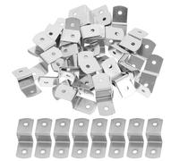 Kichvoe Z Type Hook Metal Hangers 100Pcs Heavy Duty Picture Frame Brackets for Photo Frame Mounting and Canvas Framing Fasteners