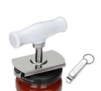 Kichwit Arthritis Jar Opener Stainless Steel Lids Off Jar Opener, Keychain Bottle Opener Included
