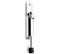 Kick Down Door Stop Foot Operated Spring Loaded Hold Facility - Polished Chrome