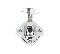 Kick Drum Leg Base Connector Stand, Zinc Alloy Drum Set Accessory, Professional Percussion Instrument Part with Chrome Plated Finish, Durable and Anti Design for Bass
