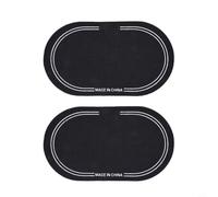 Kick Drum Pad Double Bass Drum Patch Drum Head Protector for Enhanced Attack 12.8cm Length Black(D)