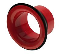 Kick Drum Port, 6.7 in / 17 cm Drum for Enhanced Bass Sound, Improve Low-Frequency Response, Eliminate Dissonance, with 7.3 in / 18.5 cm Hole Protector, Easy Install, Red
