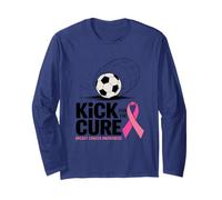 Kick for The Cure Breast Cancer Awareness Long Sleeve T-Shirt