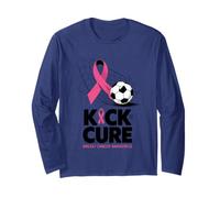 Kick for The Cure Breast Cancer Awareness Long Sleeve T-Shirt