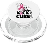 Kick for the Cure Breast Cancer Awareness Soccer Football PopSockets PopGrip for MagSafe