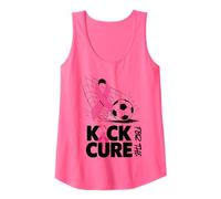 Kick for The Cure Breast Cancer Awareness Soccer Football Tank Top