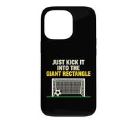 Kick It Into The Giant Rectangle Soccer Player Case for iPhone 13 Pro