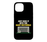 Kick It Into The Giant Rectangle Soccer Player Case for iPhone 15