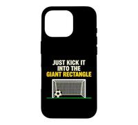 Kick It Into The Giant Rectangle Soccer Player Case for iPhone 16 Pro