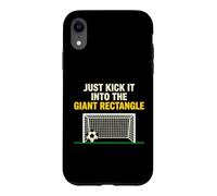 Kick It Into The Giant Rectangle Soccer Player Case for iPhone XR