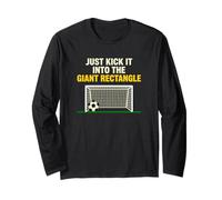 Kick It Into The Giant Rectangle Soccer Player Long Sleeve T-Shirt