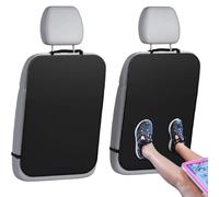Kick Mats Back Seat Protector for Kids,Car Seat Kick Mats,Universal Waterproof Back Seat Protector,Kick Protector Kids,Suitable for Protect your Car from Stains,Dirt and Scratches,2pcs