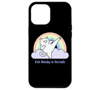 Kick Monday In The Balls Rainbow Cat Case for iPhone 12 Pro Max
