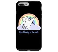 Kick Monday In The Balls Rainbow Cat Case for iPhone 7 Plus/8 Plus
