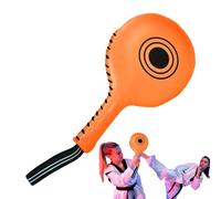 Kick Pads - Durable PU Leather Striking Target, Double Paddle, Long Serving Life, Shock Absorbent Training Gear | Professional Kicking For Karate, Boxing, Martial Arts, Gym Practice, Athlete