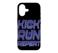 Kick Run Repeat Soccer Player Motivation Football Art Case for iPhone 17