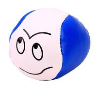 Kick Sandbags Soft Stress Balls with Funny Faces, Durable Juggling Balls for Kids and Adults, Indoor Outdoor Party Game Toys for Garden, Beach, And Team Play 01-Blue