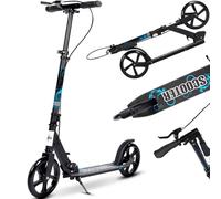 Kick Scooter for Kids, 2-Wheel Foldable Teens Scooter with Adjustable Handlebar, Big Wheels ABEC-7 Bearings for Boys & Girls Ages 6-12+