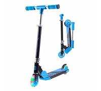 Kick Scooter for Kids Ages 6-12 - CORE Foldy Kids Scooter, 2 Wheel Light-Up LED, Easy Folding, 3 Adjustable Height Handlebar, Pro Deck for Boys & Girls, 4 Colors (Blue)