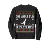 Kick Scooter Oh What Fun It Is To Ride Ugly Christmas Sweatshirt