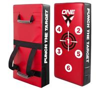 Kick Shield Muay Thai Kickboxing, 66CM Large Heavy Kicking Striking Body Pad, Punching Foot Target MMA Boxing Training, 2 Handles, Martial Arts Karate TKD Taekwondo (RED)